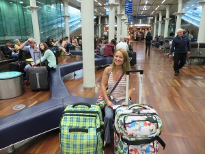 Waiting to board the Eurostar!